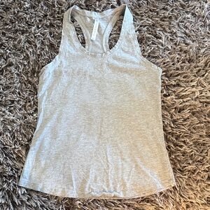 Fabletics Heather Gray Racerback Tank - XS